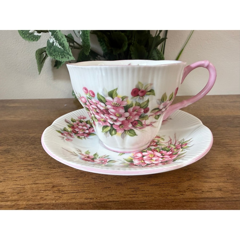 Royal Albert Apple Blossom Teacup & Saucer Blossom Time Bone China England